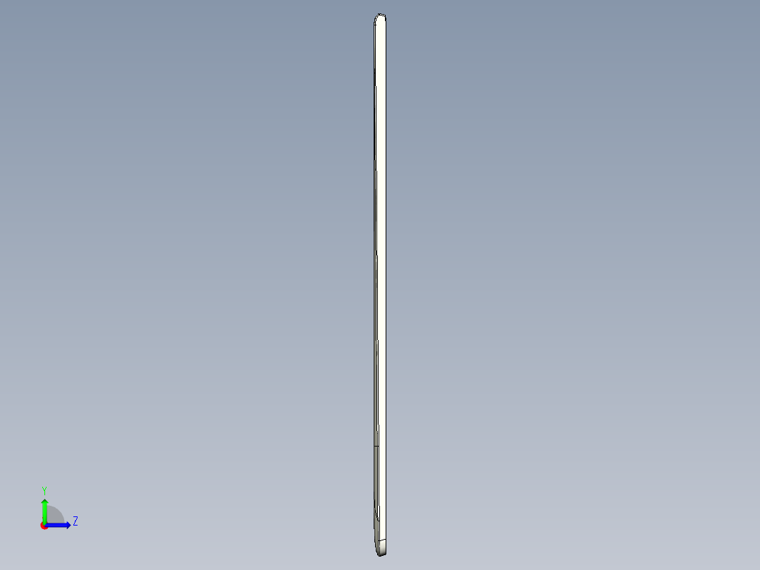 笔记本A面外壳铣避位程序模型左视图