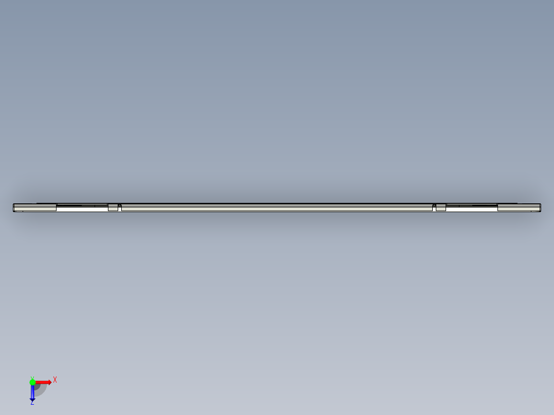 笔记本A面外壳铣避位程序模型俯视图
