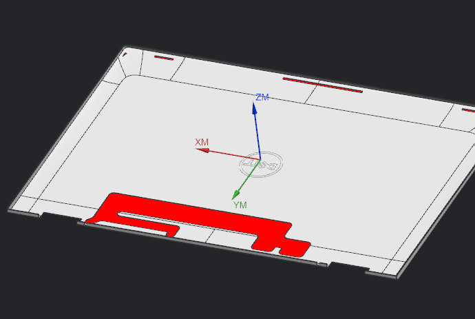 笔记本A面外壳铣避位程序模型