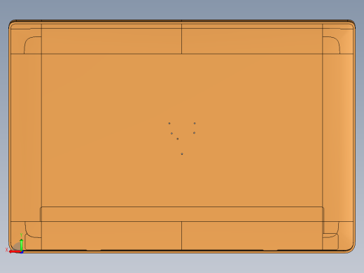 轻薄笔记本外壳铣外围基准边UG编程程序模型后视缩略图