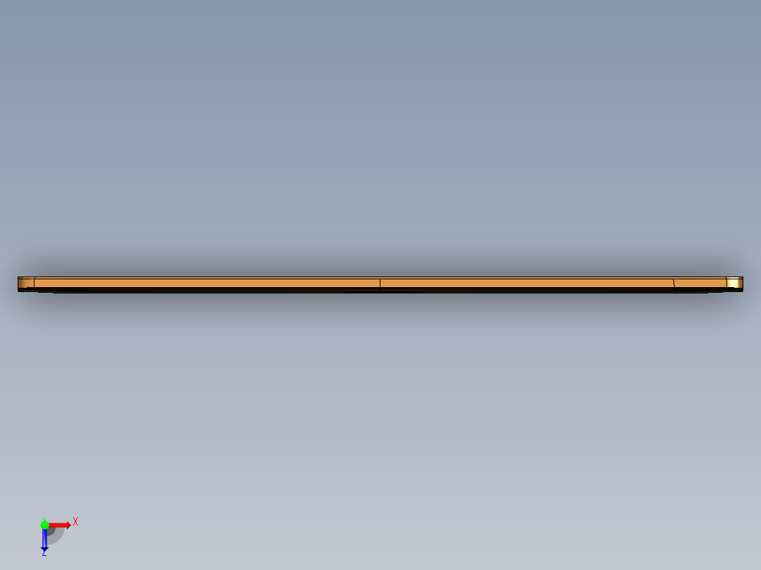 轻薄笔记本外壳铣外围基准边UG编程程序模型俯视图
