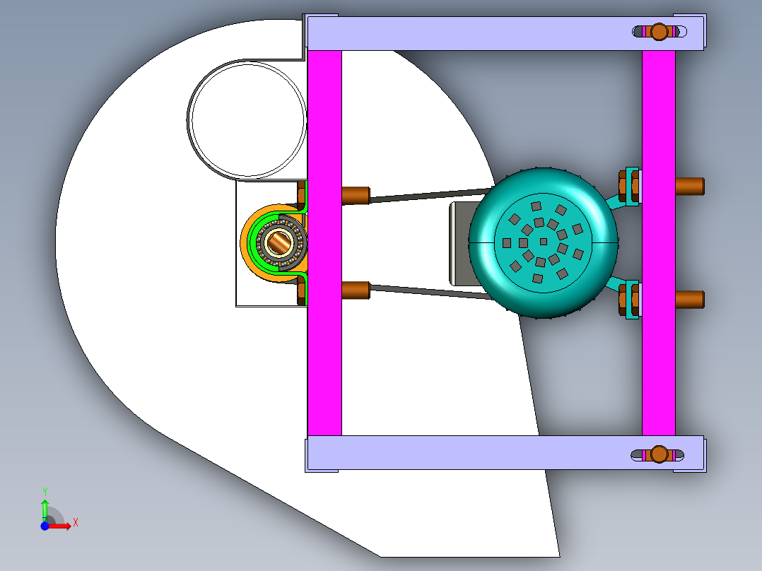 B3003634-家禽用蔬菜切割机前视图