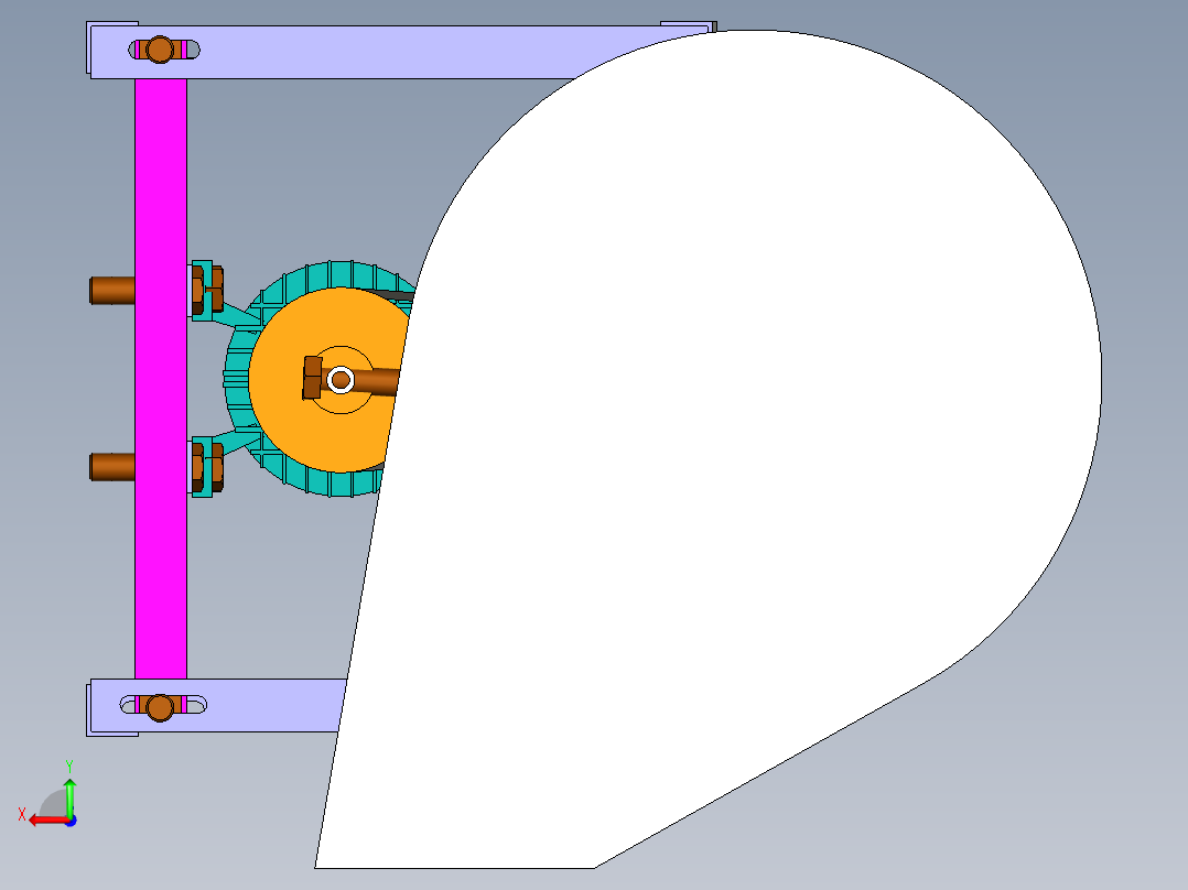 B3003634-家禽用蔬菜切割机后视图