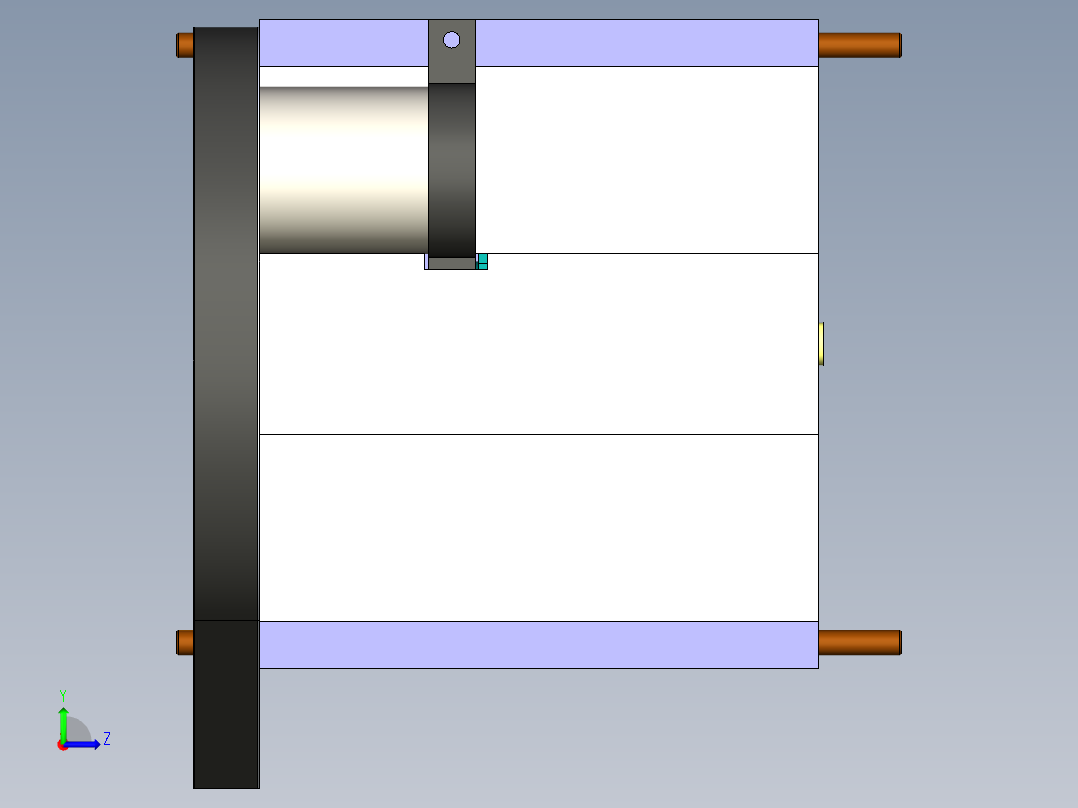B3003634-家禽用蔬菜切割机左视图