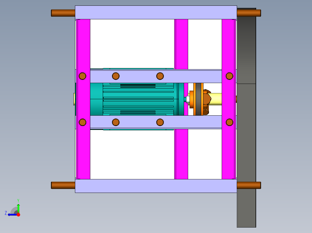 B3003634-家禽用蔬菜切割机右视图
