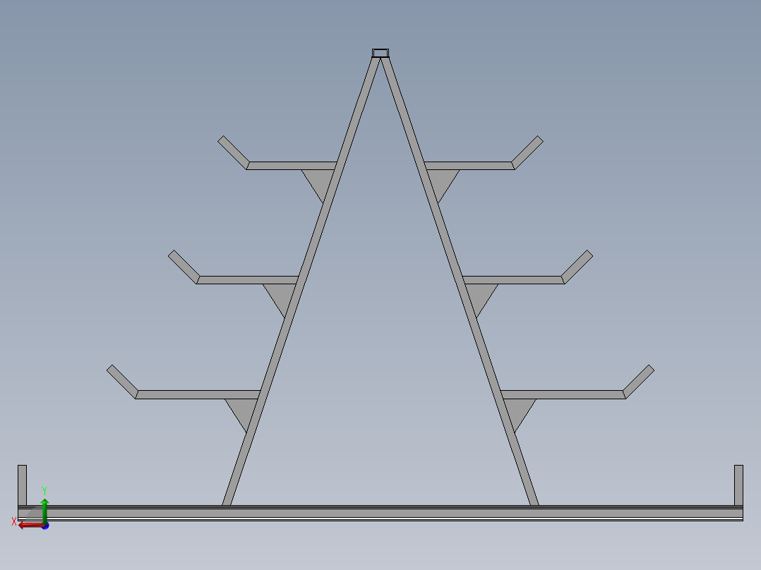 货架、悬臂架12后视图