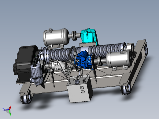 带液压升降驱动的桥起重机小车