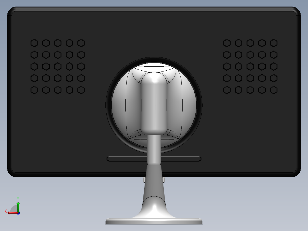 显示器、显示屏(21)后视图