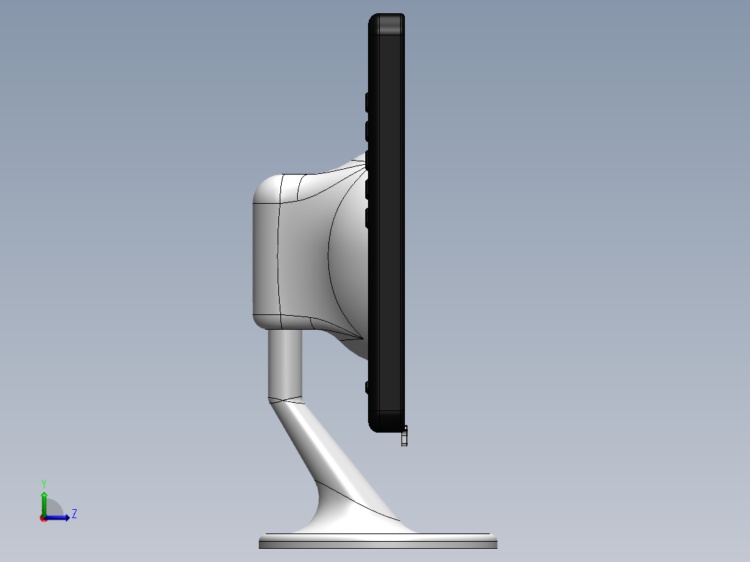 显示器、显示屏(21)左视图