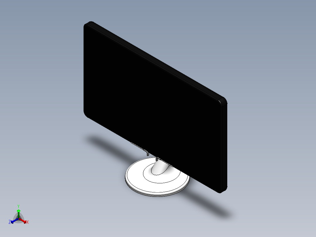 显示器、显示屏(21)正等轴测图