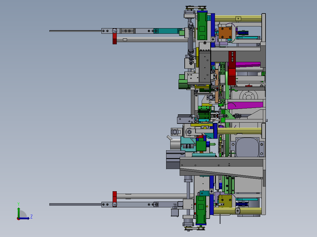 12pin的USB组装生产线设  附IGS左视图