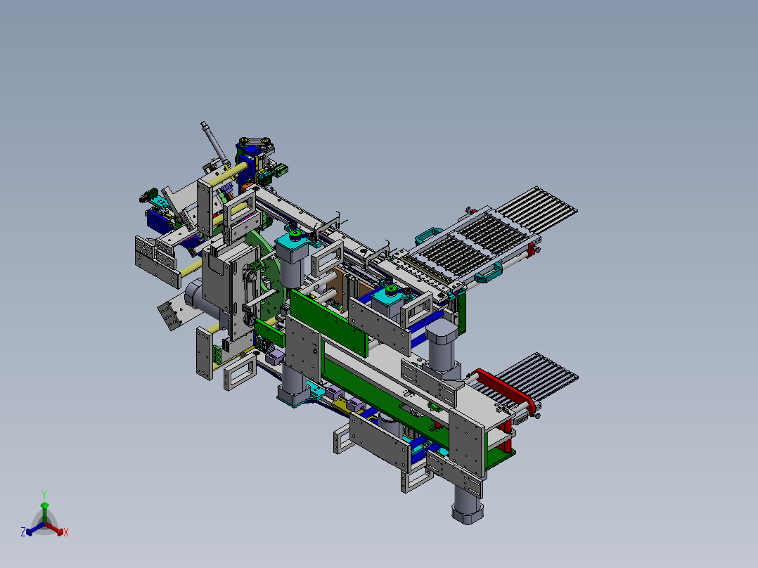 12pin的USB组装生产线设  附IGS正等轴测图