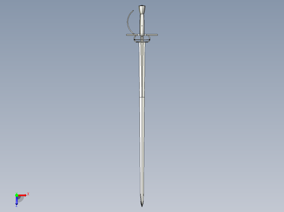 西班牙剑杆俯视图