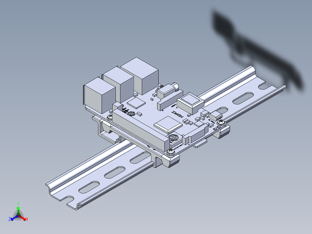 A0003336-树莓派 x 工业标准导轨支架。