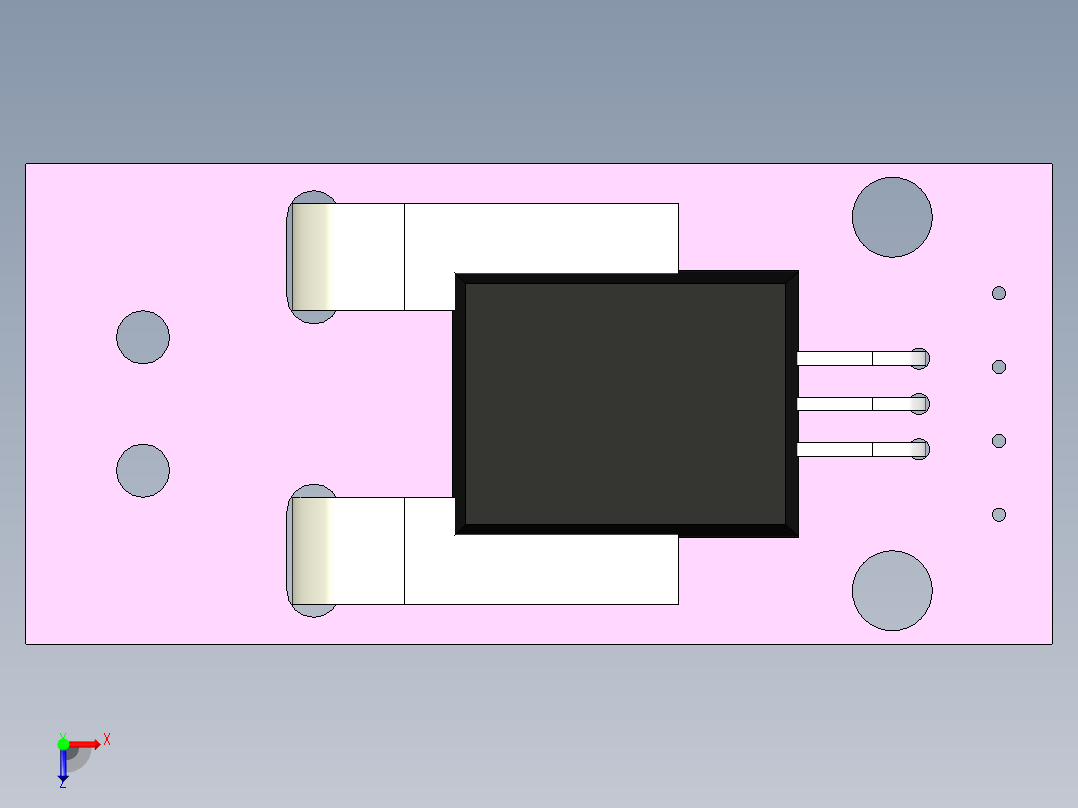 B3004408-arduino 电流传感器俯视图