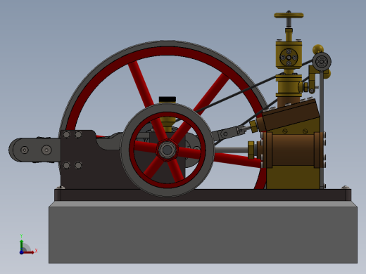 台式蒸汽机over-crank-type-steam-engine-模型格式为 sw前视缩略图