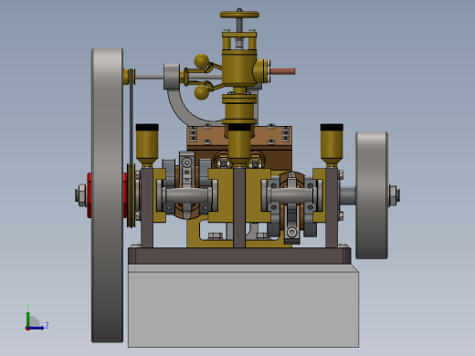 台式蒸汽机over-crank-type-steam-engine-模型格式为 sw左视缩略图