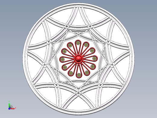 木雕图案、斜齿轮前视缩略图