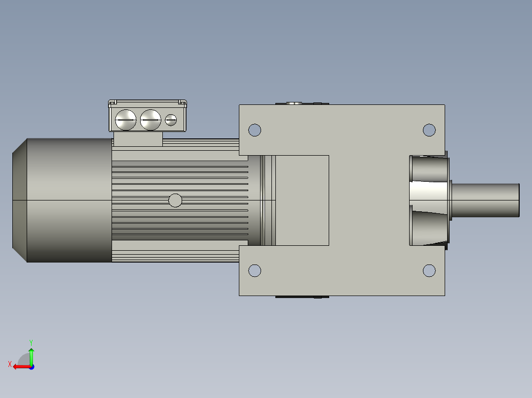 SEW电机R97DV132S4-BMG后视图