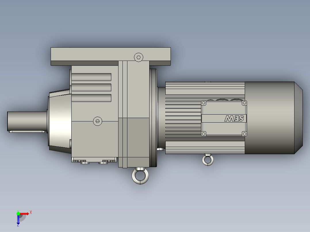SEW电机R97DV132S4-BMG俯视图