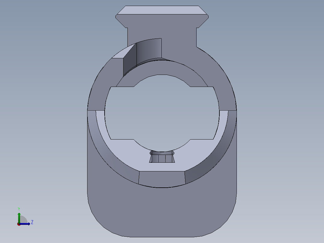 308温彻斯特步枪栓动式机匣左视图