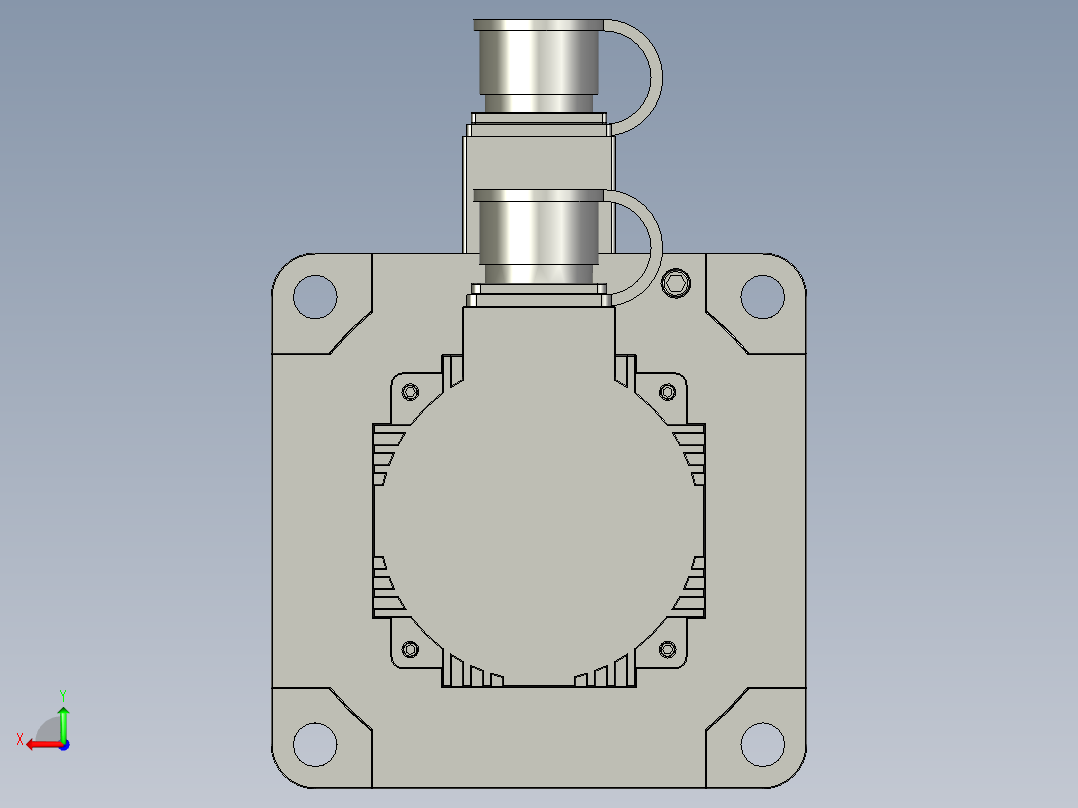 110-180系列伺服电机110ST-M02030后视图