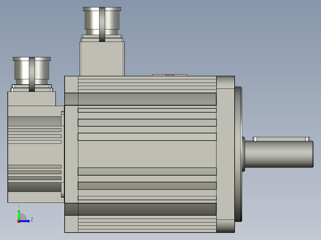 110-180系列伺服电机110ST-M02030左视图