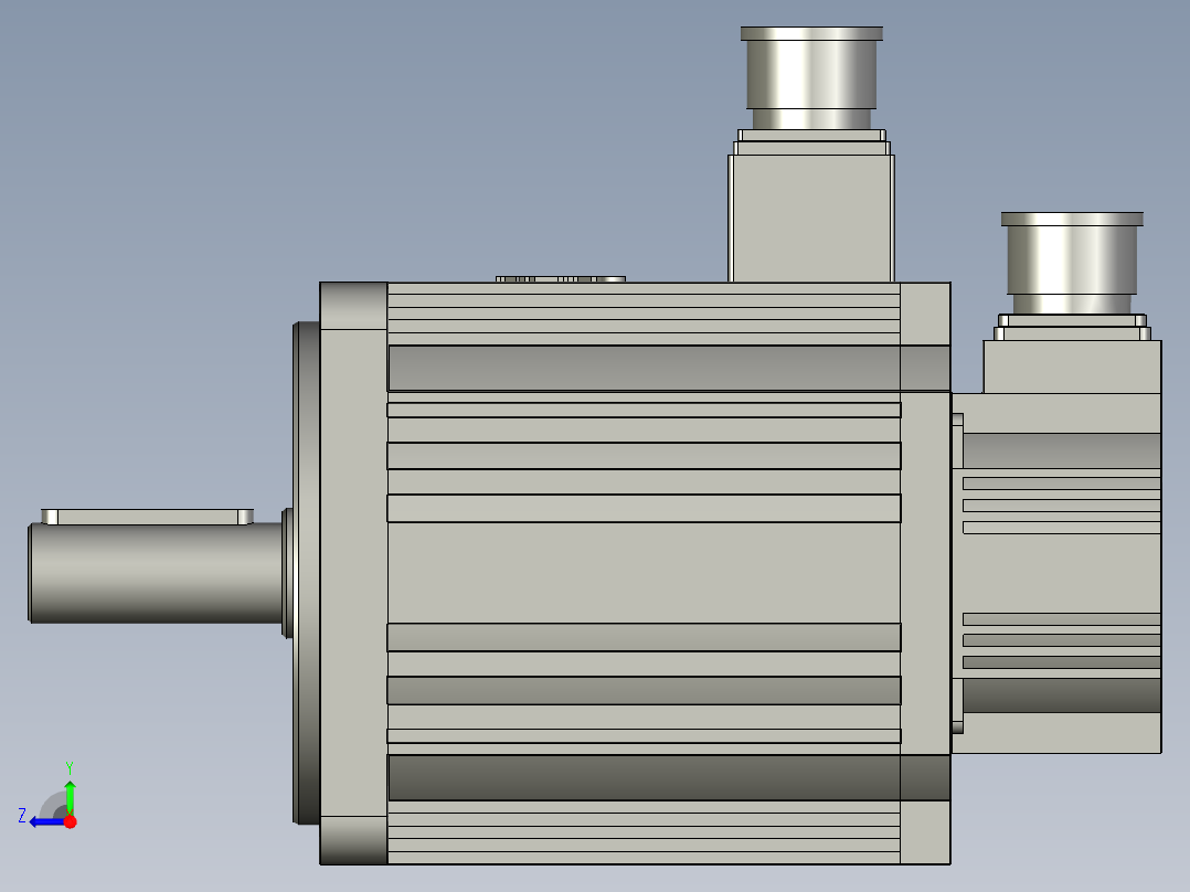 110-180系列伺服电机110ST-M02030右视图
