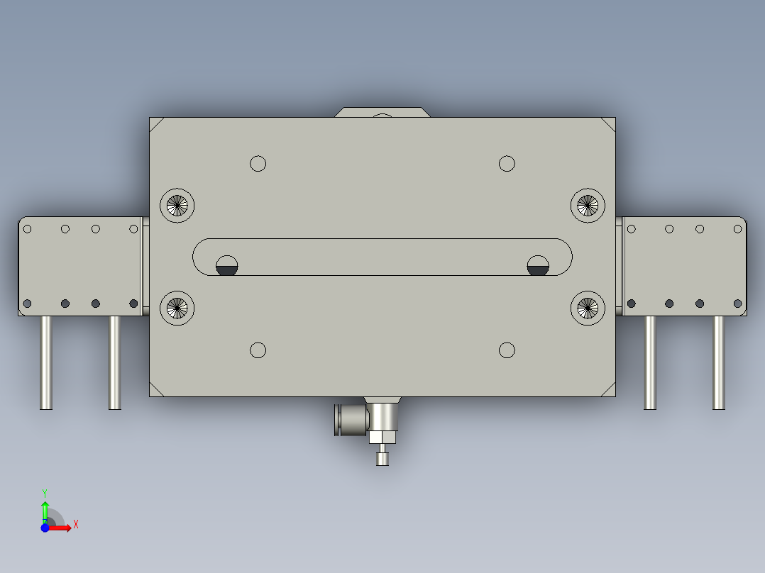 夹具精定位组件1006-112345610前视图