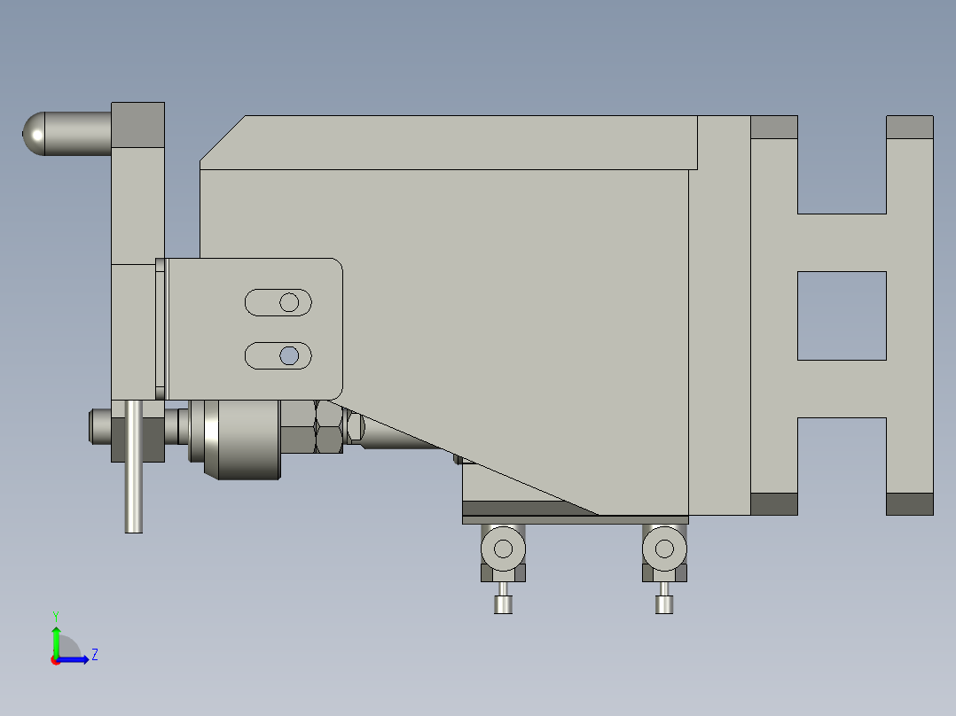 夹具精定位组件1006-112345610左视图
