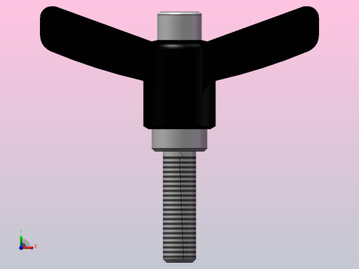 蝶形固定把手CLDMCH6_20_B前视缩略图