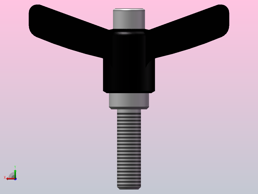 蝶形固定把手CLDMCH6_20_B后视图