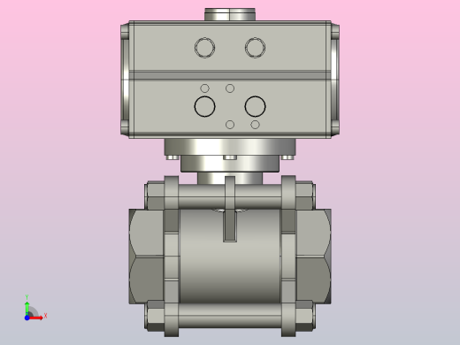 8款气动内螺纹球阀前视缩略图
