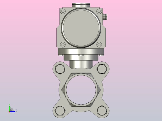 8款气动内螺纹球阀左视缩略图