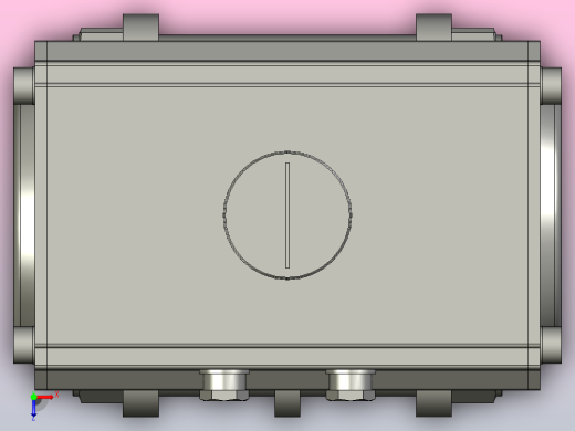 8款气动内螺纹球阀俯视缩略图