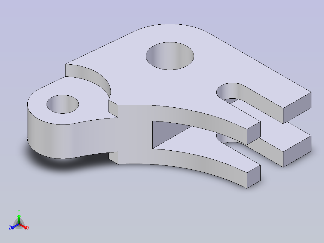 可调节的滑动杠杆主视图