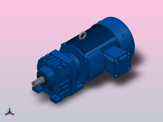 R47底脚轴伸式安装斜齿轮减速机R47-Y4-4P-5.64-M1-0°