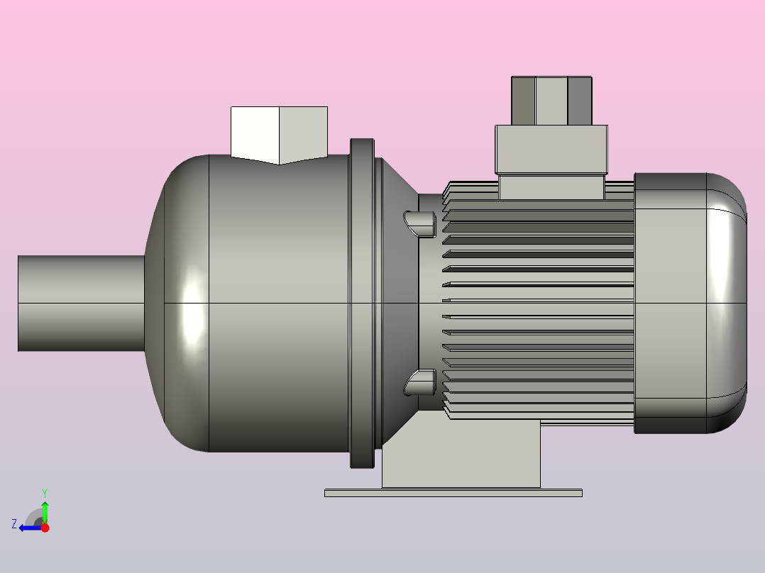 CMF系列卧式多级离心泵[CMF16-30]右视图
