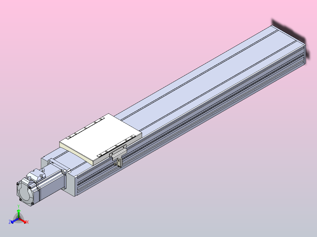 滚珠丝杠直线轴带导轨全封闭TPA-HCR-120D-1610C-L550-M-Y-P40-N3主视图