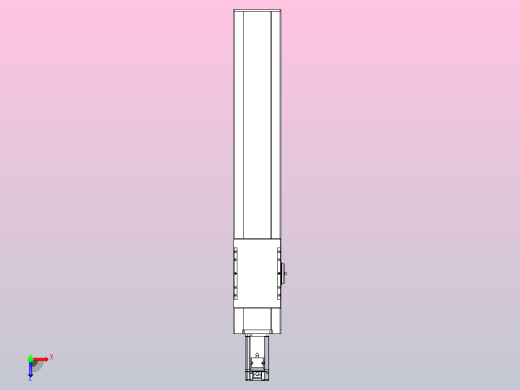 滚珠丝杠直线轴带导轨全封闭TPA-HCR-120D-1610C-L550-M-Y-P40-N3俯视缩略图