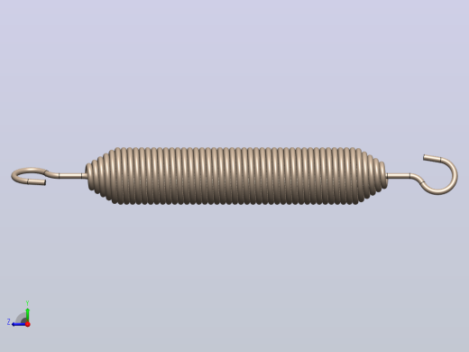 带旋转钩弹簧的锥形端右视缩略图