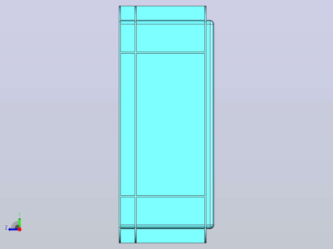 塑料盒400x300毫米右视图