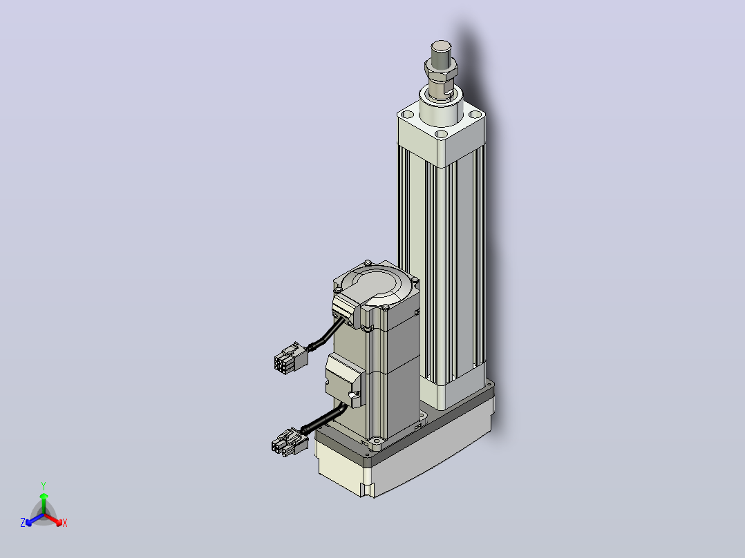 轻载电动缸TPA-ESR40-1210C-L100-MR-W-P40-C3主视图