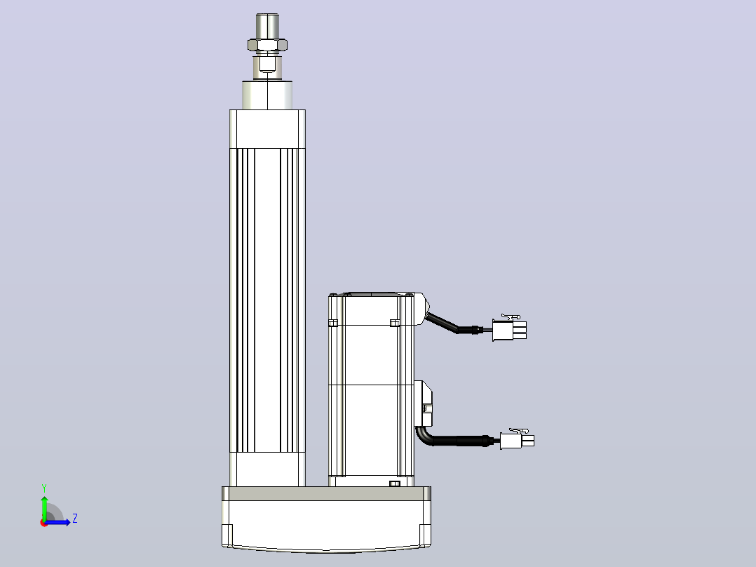 轻载电动缸TPA-ESR40-1210C-L100-MR-W-P40-C3左视图