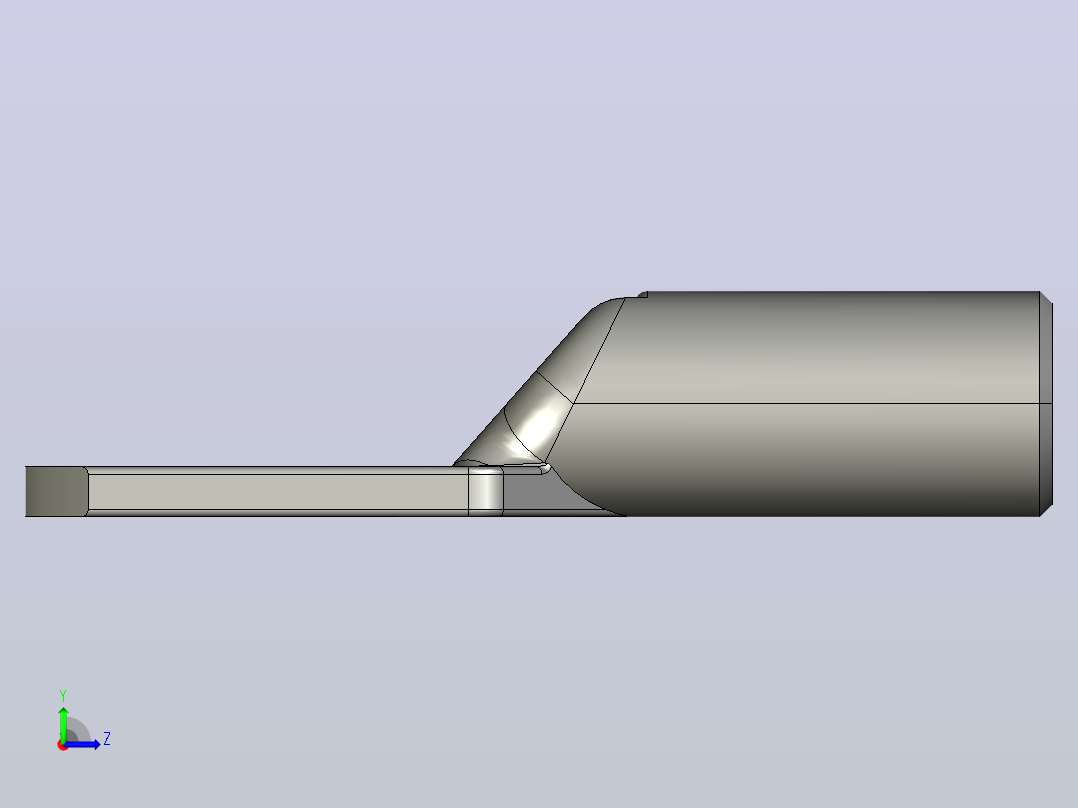 接线端子compression-terminal-25-mm-1 4 STP CREO左视图