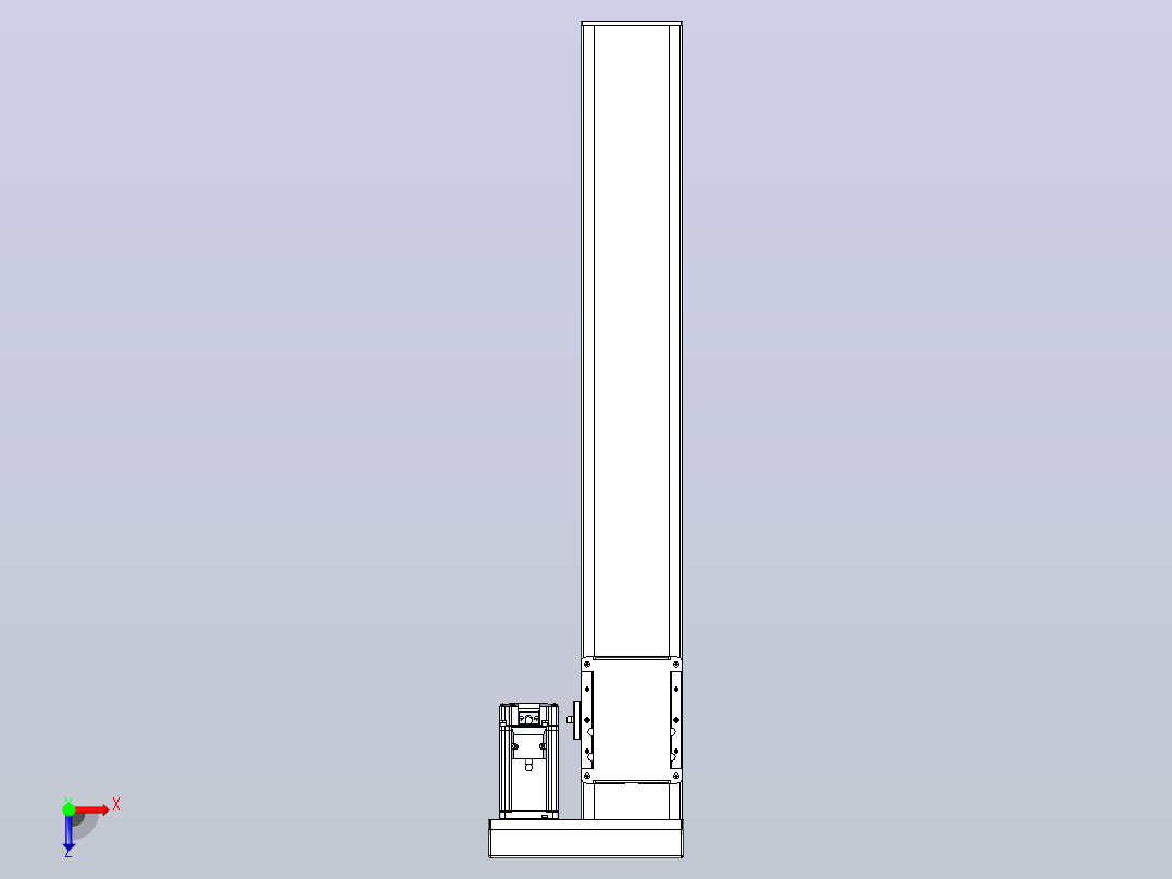 滚珠丝杠直线轴带导轨全封闭TPA-HCR-105D-1610C-L600-ML-C-P40-N3俯视图