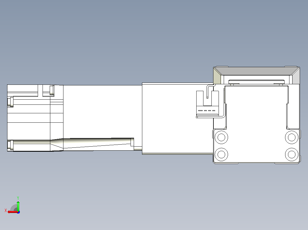 皮带直线轴双滑块型TPA-GCBS-50-P42-L525-DL-M10-N3后视图