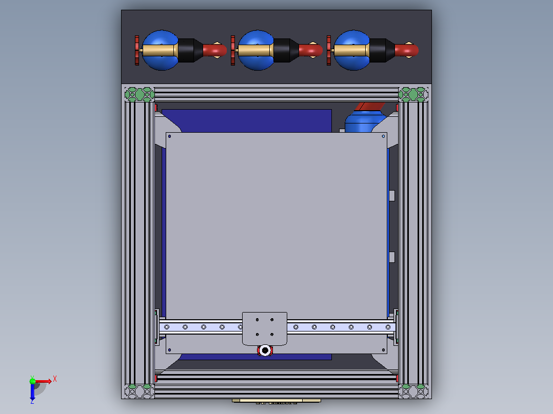 hydrogen3d打印机俯视图