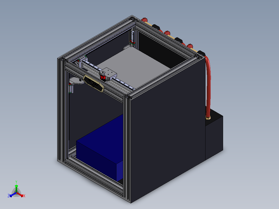 hydrogen3d打印机正等轴测图