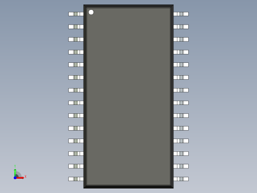 106x SOIC 封装（小外形集成电路）SOIC127P1199X264-28N前视缩略图